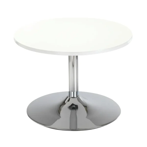 KF838812 - Jemini Bistro Table with Trumpet Base Low600x600x420mm White